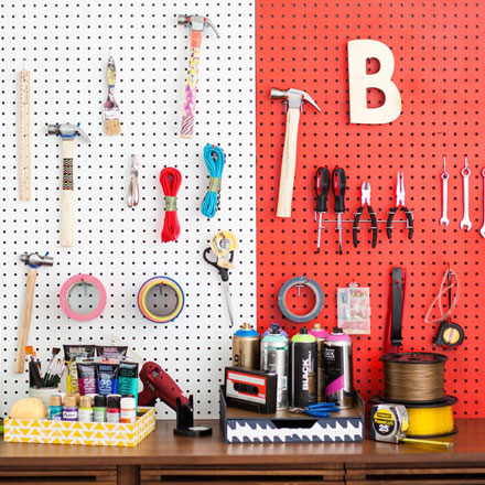 Colorful Galvanized Metal Plated Pegboard